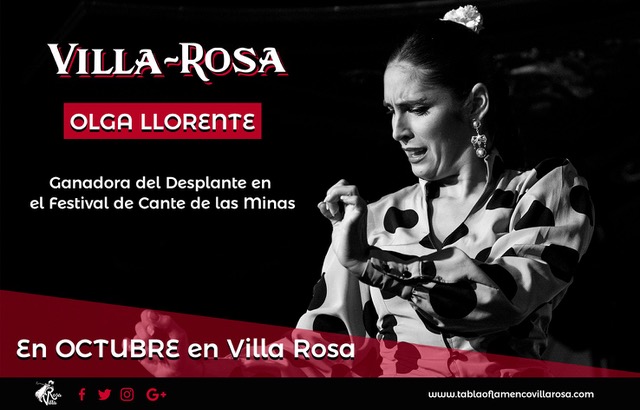 Olga Llorente, ganadora del «Desplante 2019» del Festival Cante de las Minas, actúa en los tablaos de Madrid