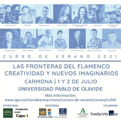 1 y 2 de julio, Cursos de Verano de Flamenco de la Universidad Pablo de Olavide en  Carmona