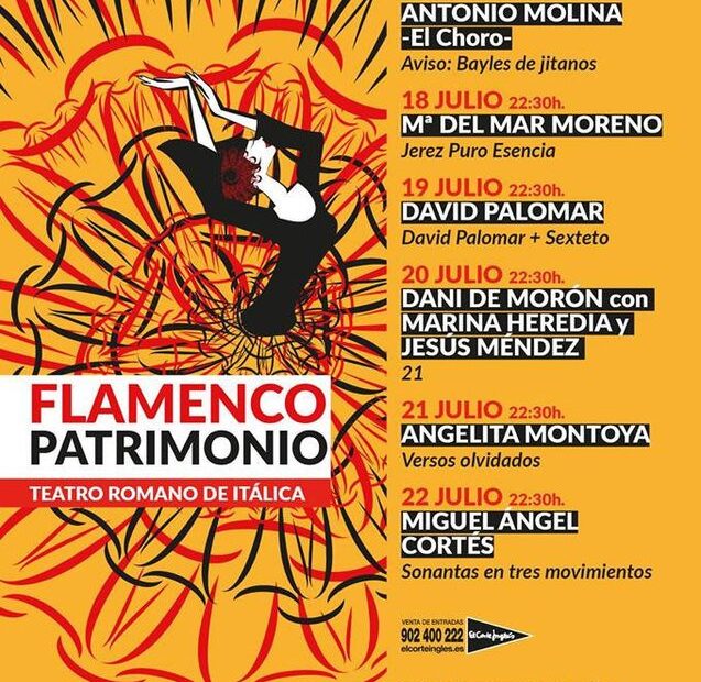 Sabia conjunción de Patrimonios: Teatro Romano Itálica acoge el Ciclo Patrimonio Flamenco