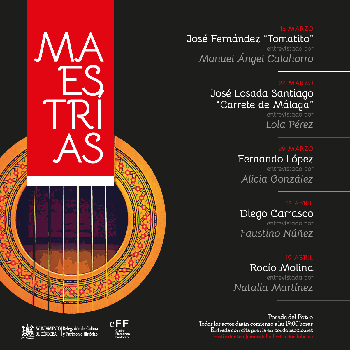 Tomatito abre el ciclo ‘Maestrías’ en el Centro Flamenco Fosforito de Córdoba