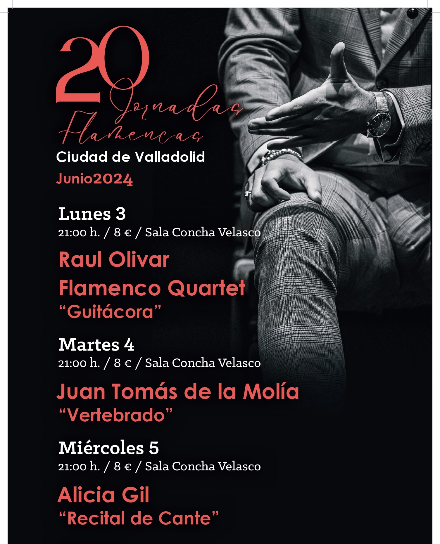 Fusión y tradición en las 20 Jornadas Flamencas de Valladolid, del 3 al 8 de junio