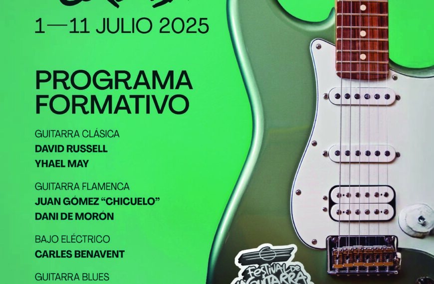 Olga Pericet, Chicuelo, Dani de Morón o Carles Benavent impartirán clases en el Programa Formativo del Festival de la Guitarra de Córdoba