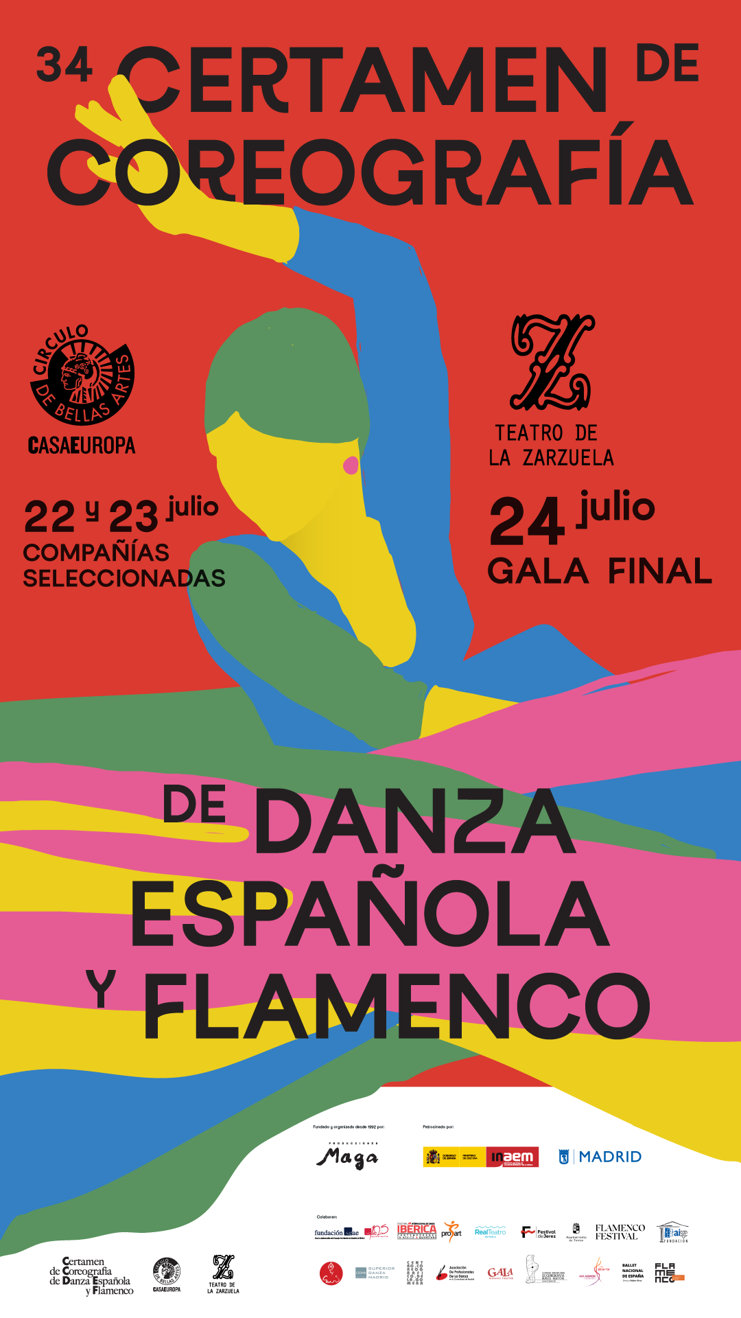 34º Certamen de Coreografía de Danza Española y Flamenco: 22 ,23 y 24 de julio