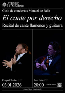 Anuncio Ateneo Madrid - El cante por derecho